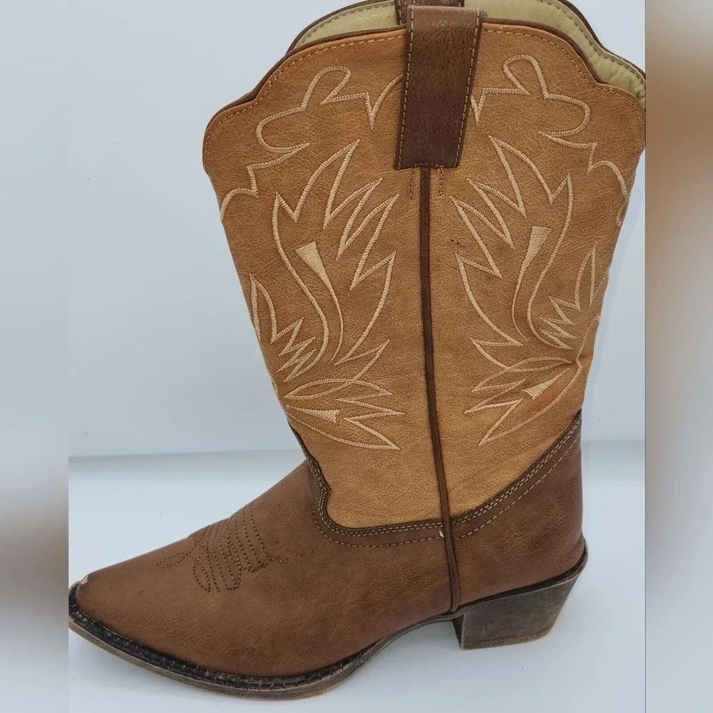 Smoky Mountain Women's Brown Western Boots Size‎ 9 Embroidered Detail